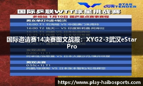 国际邀请赛14决赛图文战报：XYG2-3武汉eStarPro